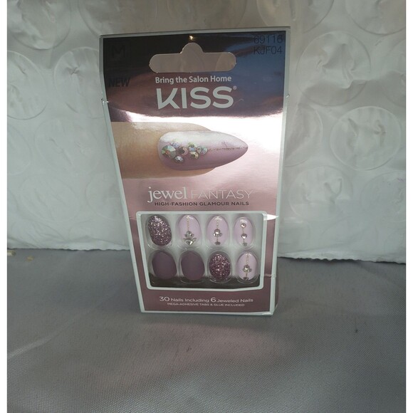 NIB KISS Jewel Fantasy Nails Medium Lngth High Fashion Glamour Nails(KJF04)
30ct - Picture 4 of 5